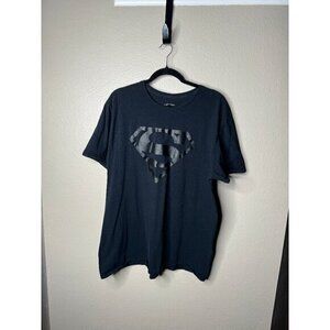 Superman Men's Black‎ T-Shirt Size XXL short sleeve t-shirt superman dc comics